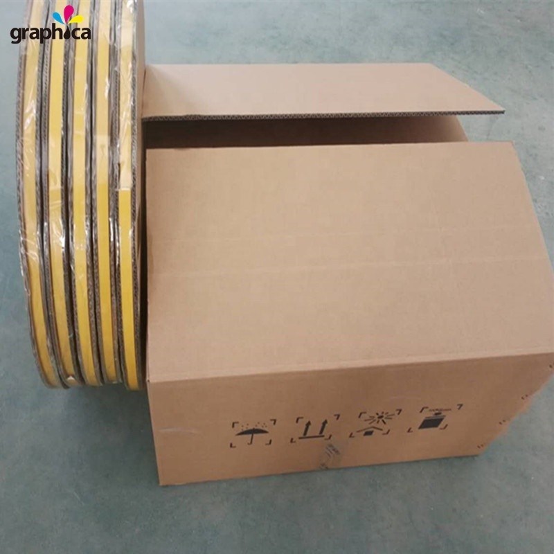 グラフィック・ダイ・カット・クリージング・マトリックス・ロール・イン・ホワイト 0.5 x 1.5mm 紙箱製造用